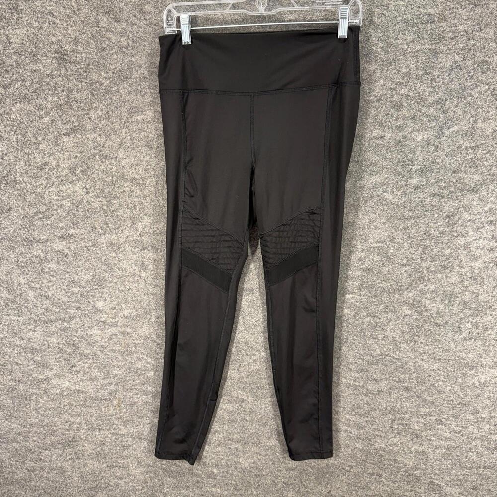 Danskin Now Activewear Leggings Women M Medium Black Mid Rise Skinny Capri